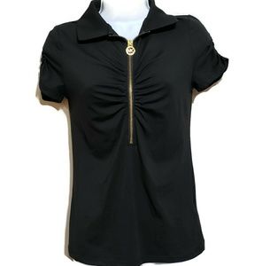 Womens Michael Kors Top, Small, Black Gold